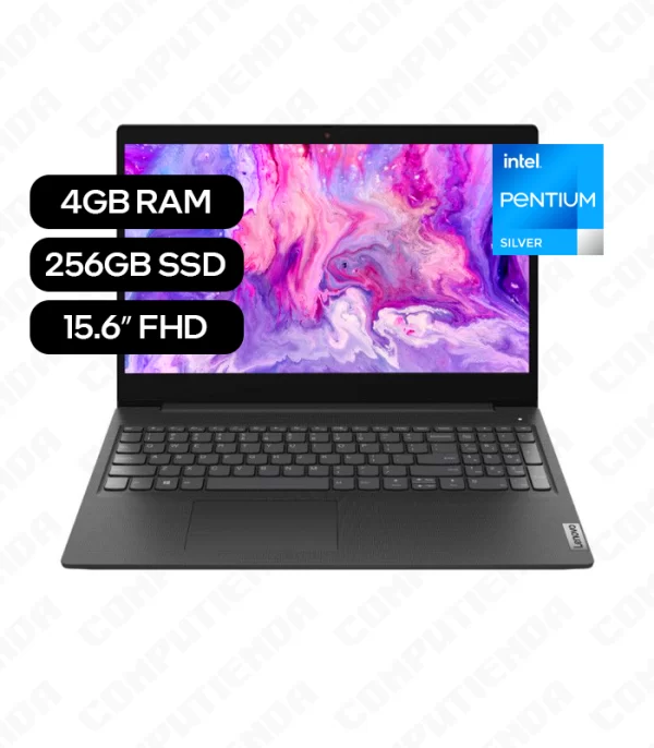 Laptop LENOVO Ideapad 3 / Intel Pentium Silver N5030 / 4GB RAM / 15.6″ FHD / 256GB SSD (15IGL05)