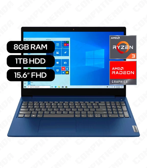 Laptop Lenovo IdeaPad 3 / AMD Ryzen 3 5300U / 8GB RAM DDR4 / 15.6″ FHD / 1TB HDD (15ALC6)