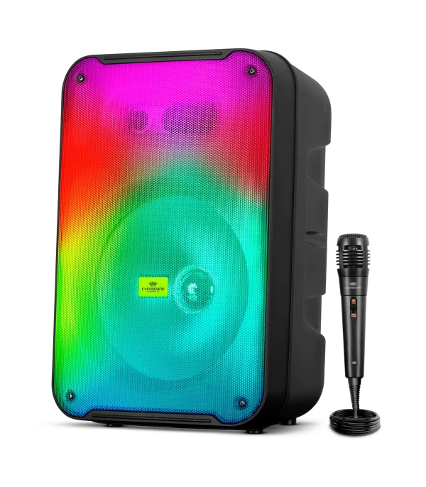 Parlante Portátil Eversound Flaming 12" EV 3001, RGB