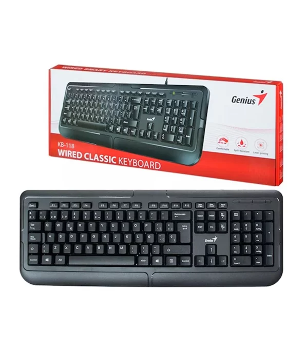 Teclado GENIUS KB-118 USB Negro