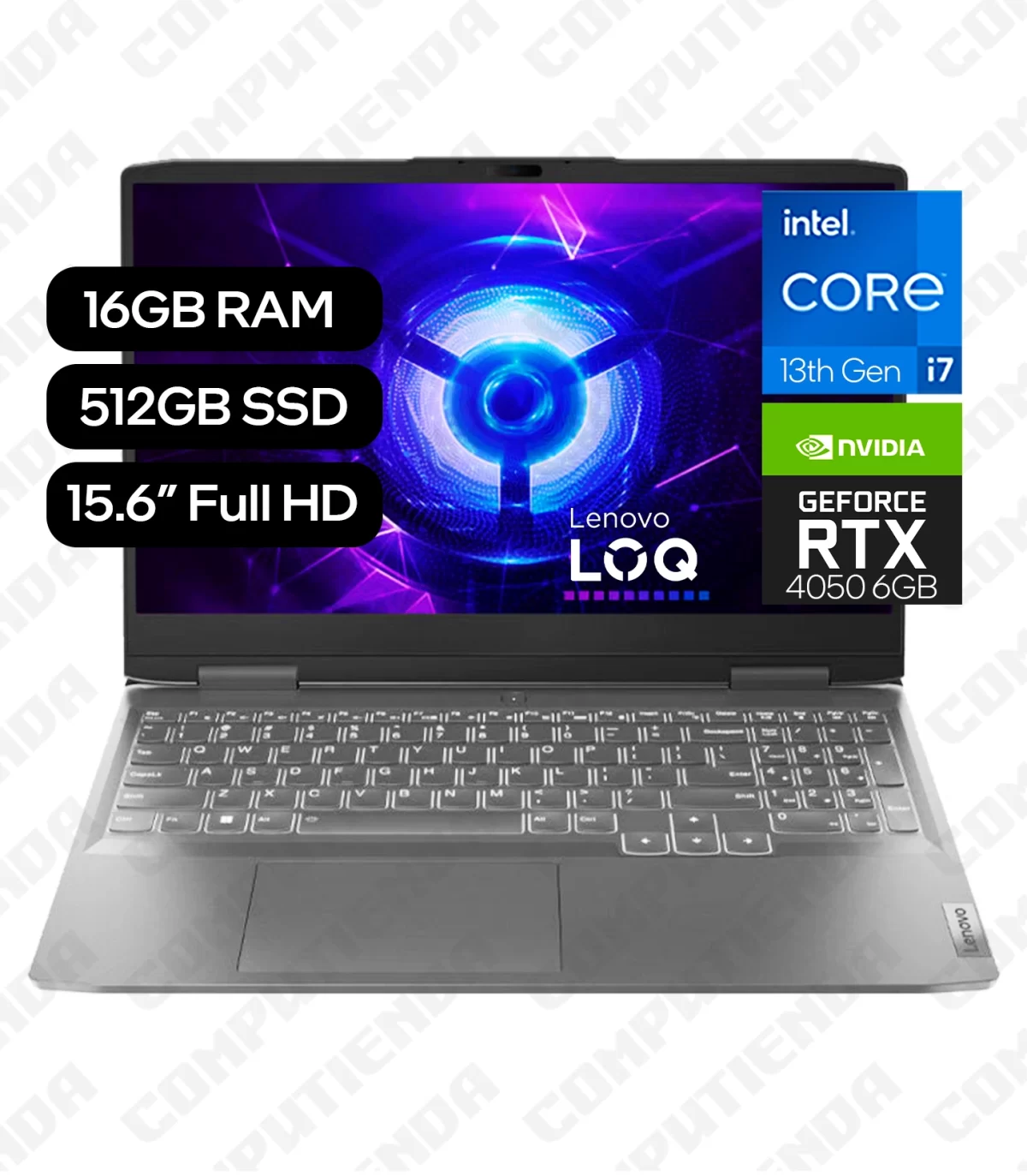 Laptop LENOVO LOQ 15IRH8 Intel Core i7 13620H 15.6in FHD 16GB DDR5 512GB SSD RTX 4050 6GB