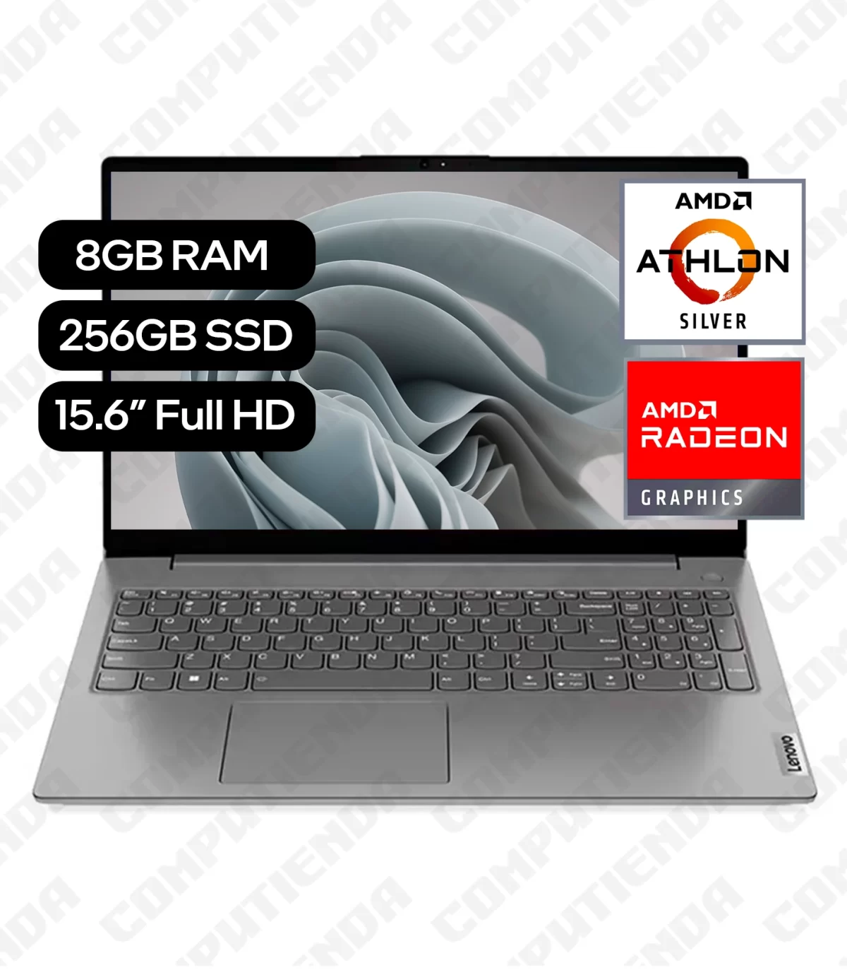 Laptop Lenovo V15 G4 AMN AMD Athlon Silver 7120U 15.6in FHD 8GB RAM 256GB SSD Graphics AMD Radeon