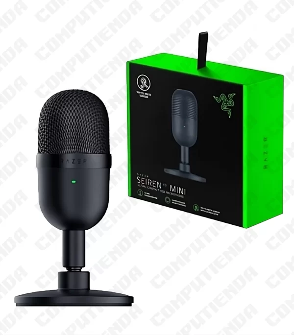 Micrófono SEIREN V3 MINI, Ultra-Compact USB, Sensor de toque para Silenciar, Black