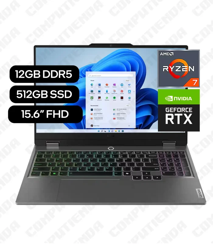 Laptop Lenovo LOQ 15ARP9 AMD Ryzen 7 7435HS 15.6in FHD 12GB DDR5 512GB SSD RTX 4060 8GB