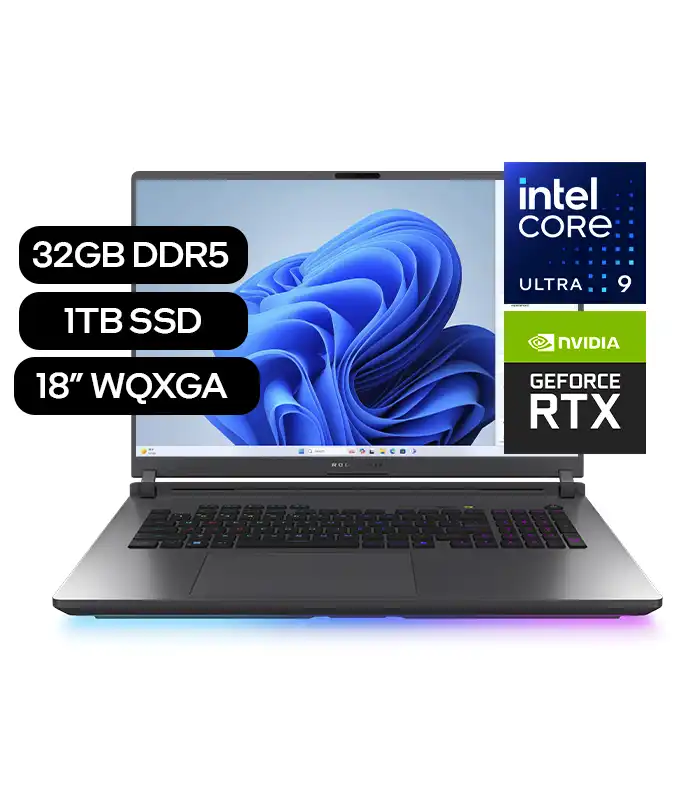 Laptop ASUS ROG Strix G18, Intel Core Ultra 9 275HX, 32GB DDR5, 1TB SSD