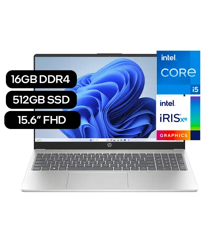 Laptop HP 15-FD0260LA, Intel Core i5-1334U, 16GB DDR4, 512GB SSD