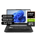 Laptop ASUS TUF A15 FA506NCQ-HN078, AMD Ryzen 7 170, 8GB DDR5, 512GB SSD