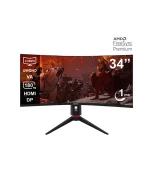 Monitor TEROS TE-3412G, Curvo, 34″ UWQHD (3440 x 1440), HDMI, DP, 180Hz, 1ms