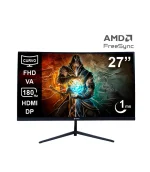 Monitor TEROS TE-2787G, Curvo, 27″ FHD (1920 x 1080), VA, HDMI, DP, 180Hz, 1ms